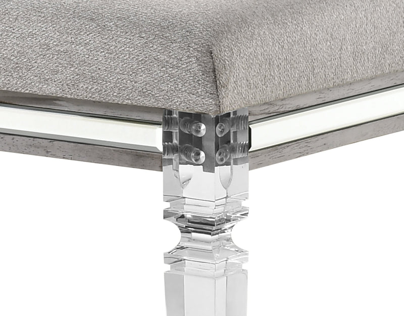 Vail Gray LED Upholstered Panel Bedroom Set - Gate FurnitureBedroom Set