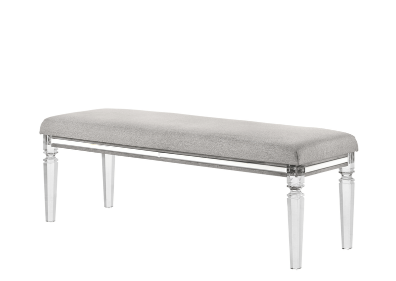 Vail Gray LED Upholstered Panel Bedroom Set - Gate FurnitureBedroom Set