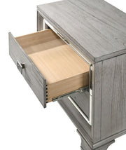 Vail Gray Nightstand - Gate FurnitureNightstand