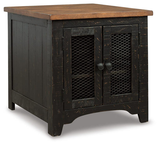 Valebeck 2 End Tables in Black/Brown - PKG008529