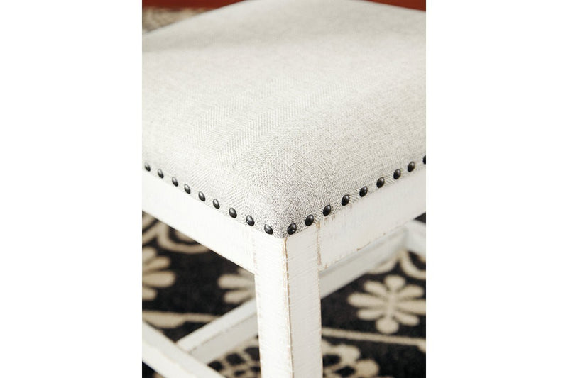 Valebeck Beige/White Dining Chair (Set of 2) - Gate FurnitureDining Chair