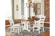 Valebeck Beige/White Dining Chair (Set of 2) - Gate FurnitureDining Chair