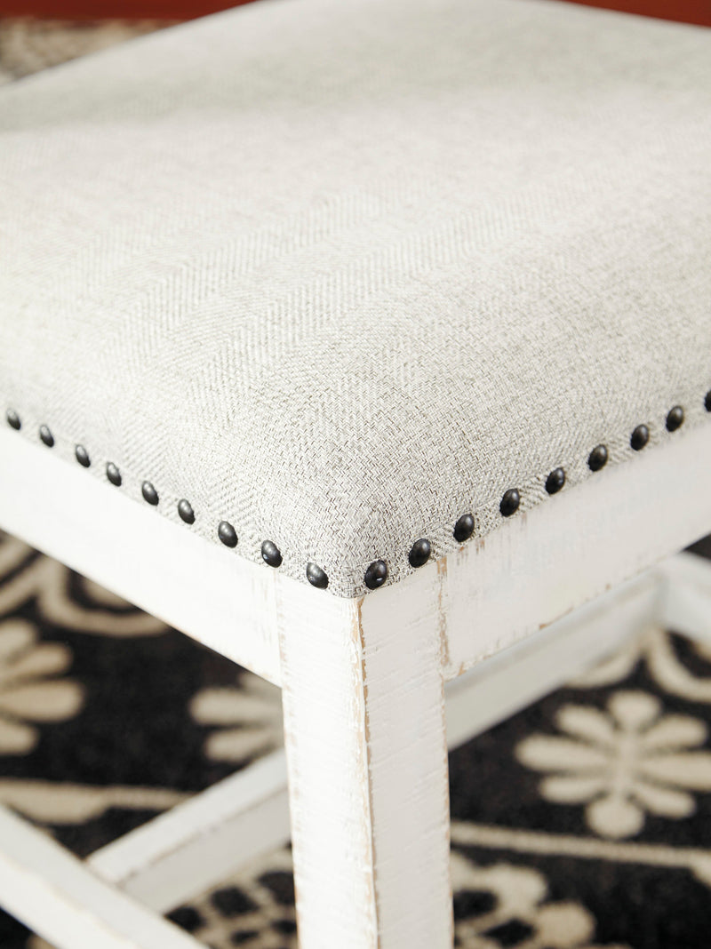 Valebeck Beige/White Rectangular Dining Set - Gate FurnitureDining Room Set