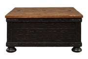 Valebeck Black/Brown Coffee Table with Lift Top - Gate FurnitureCoffee Table