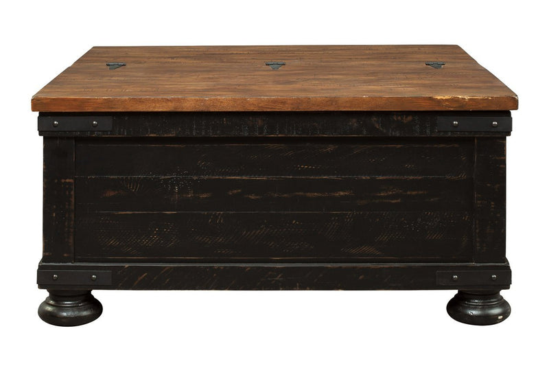 Valebeck Black/Brown Coffee Table with Lift Top - Gate FurnitureCoffee Table