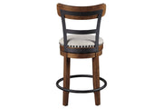 Valebeck Brown Counter Height Bar Stool - Gate FurnitureBarstool