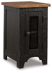Valebeck Coffee Table with 1 End Table in Black/Brown - PKG008771
