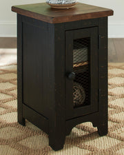 Valebeck Coffee Table with 1 End Table in Black/Brown - PKG008771