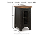 Valebeck Coffee Table with 1 End Table in Black/Brown - PKG008771