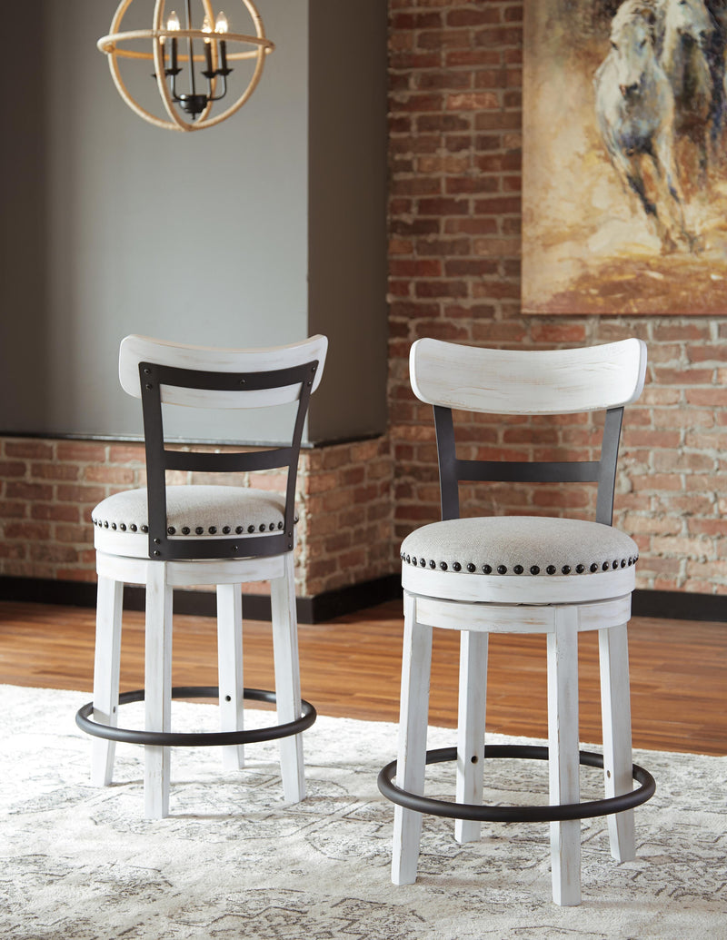 Valebeck Counter Height Dining Table and 4 Barstools - D546D14
