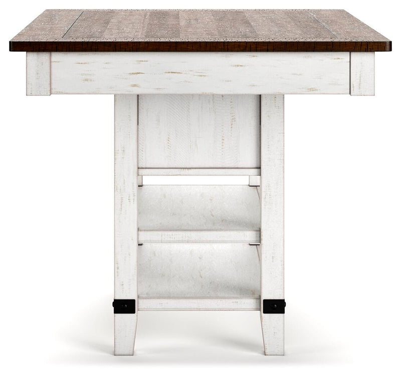 Valebeck Counter Height Dining Table and 4 Barstools - D546D14