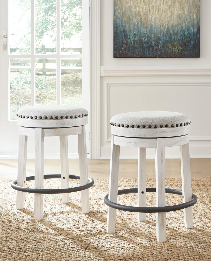 Valebeck Multi Counter Height Dining Table and 6 Barstools - D546D33