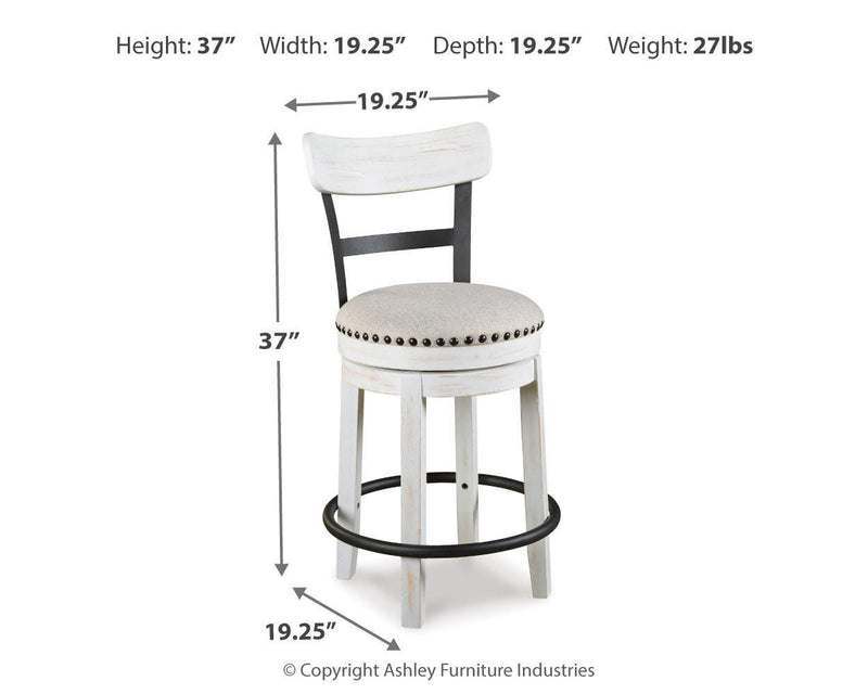 Valebeck Multi Counter Height Dining Table and 8 Barstools - D546D30