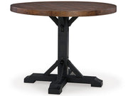 Valebeck Multi Counter Height Table and 4 Barstools - D546D25