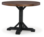 Valebeck Multi Counter Height Table and 4 Barstools - D546D25