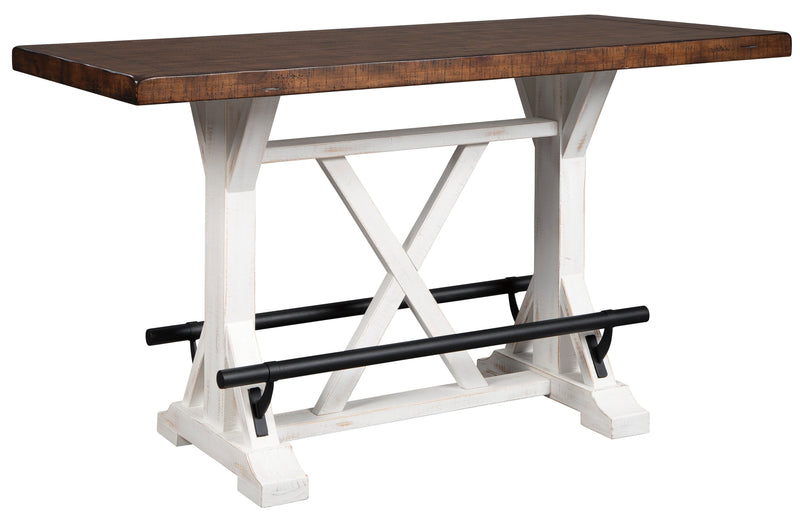 Valebeck White/Brown 5 - Piece Counter Height Set - Gate FurnitureCounter Height Set