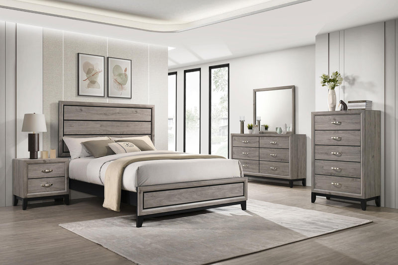 Valen 2-drawer Nightstand Bedside Table Light Taupe - 215912
