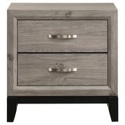 Valen 2-drawer Nightstand Bedside Table Light Taupe - 215912