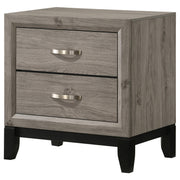 Valen 2-drawer Nightstand Bedside Table Light Taupe - 215912