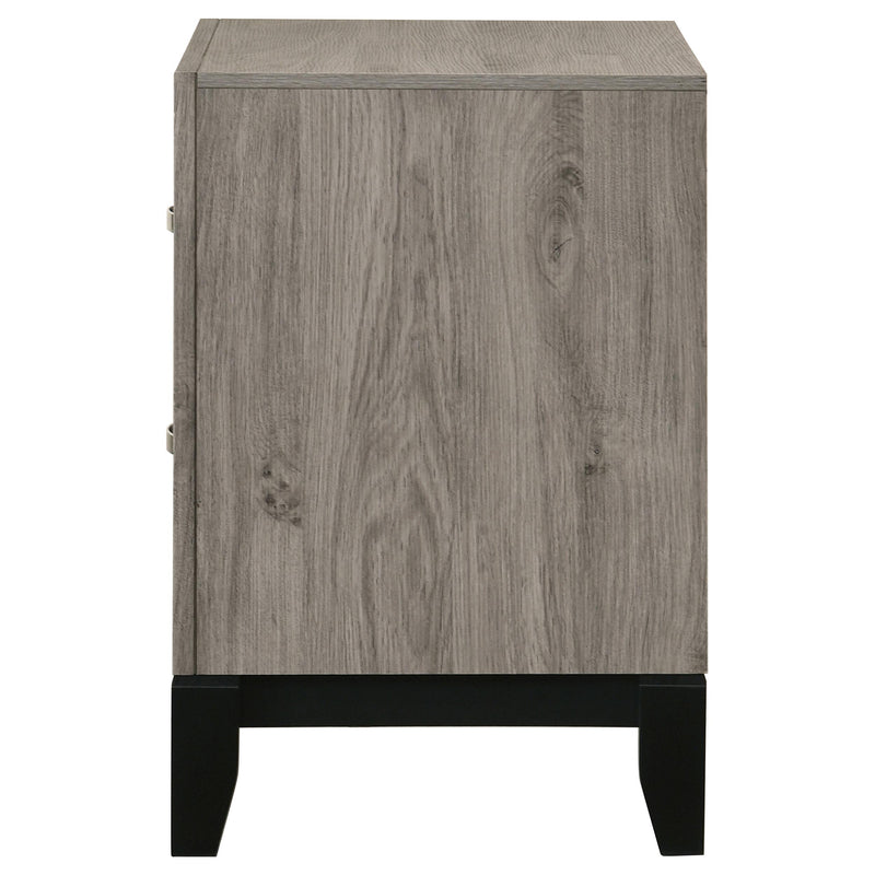 Valen 2-drawer Nightstand Bedside Table Light Taupe - 215912