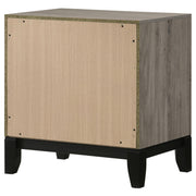 Valen 2-drawer Nightstand Bedside Table Light Taupe - 215912