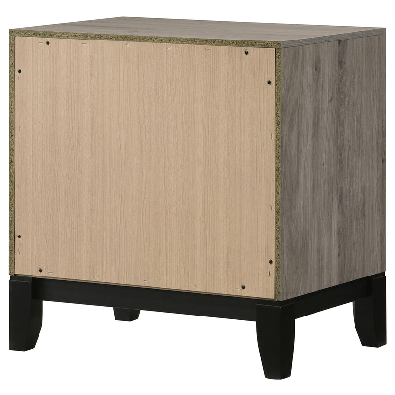 Valen 2-drawer Nightstand Bedside Table Light Taupe - 215912