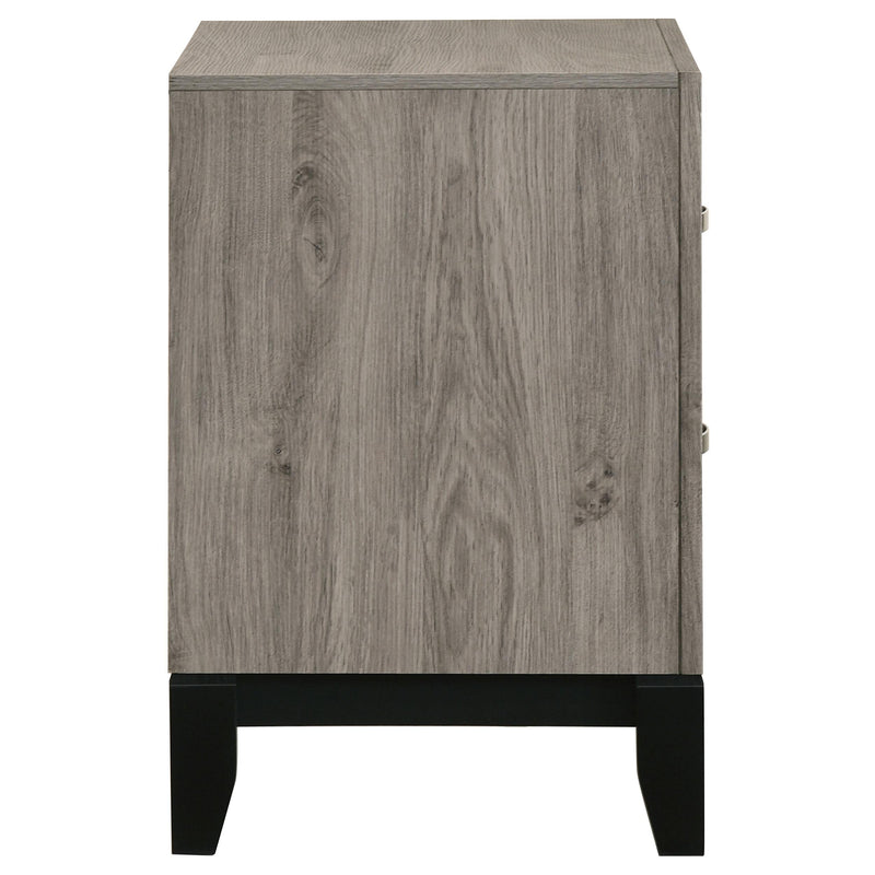 Valen 2-drawer Nightstand Bedside Table Light Taupe - 215912