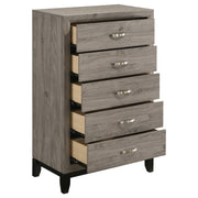 Valen 5-drawer Bedroom Chest of Drawers Light Taupe - 215915