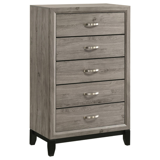 Valen 5-drawer Bedroom Chest of Drawers Light Taupe - 215915