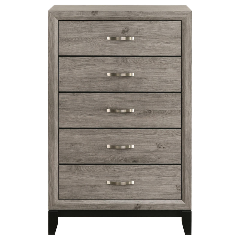Valen 5-drawer Bedroom Chest of Drawers Light Taupe - 215915