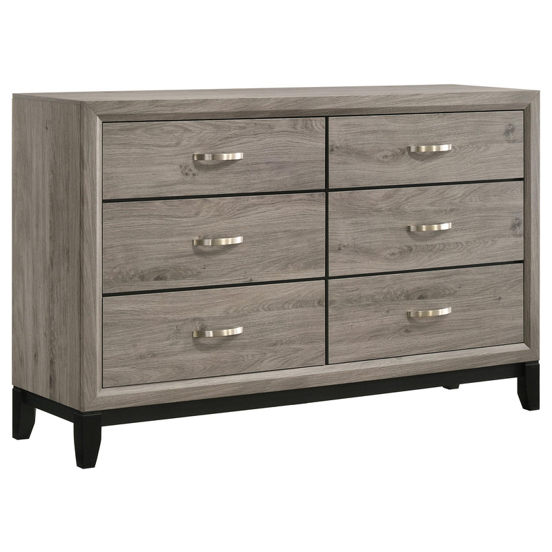 Valen Five-piece Eastern King Bedroom Set Light Taupe - 215911KE-S5