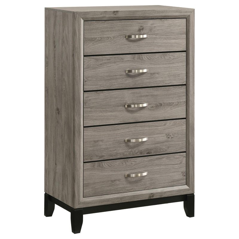 Valen Five-piece Full Bedroom Set Light Taupe - 215911F-S5