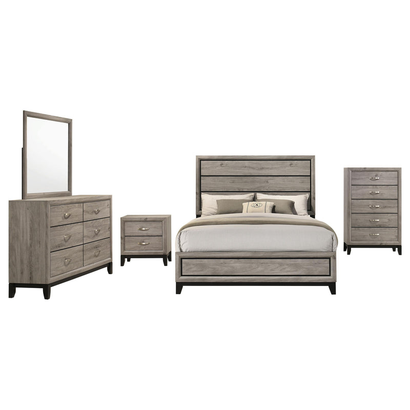 Valen Five-piece Queen Bedroom Set Light Taupe - 215911Q-S5