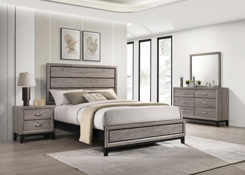 Valen Four-piece California King Bedroom Set Light Taupe - 215911KW-S4