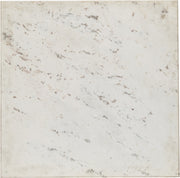 Valen Genuine Marble And Iron Coffee Table in White - 77002White-CT
