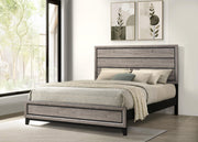 Valen Wood California King Panel Bed Light Taupe - 215911KW