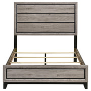 Valen Wood Full Panel Bed Light Taupe - 215911F