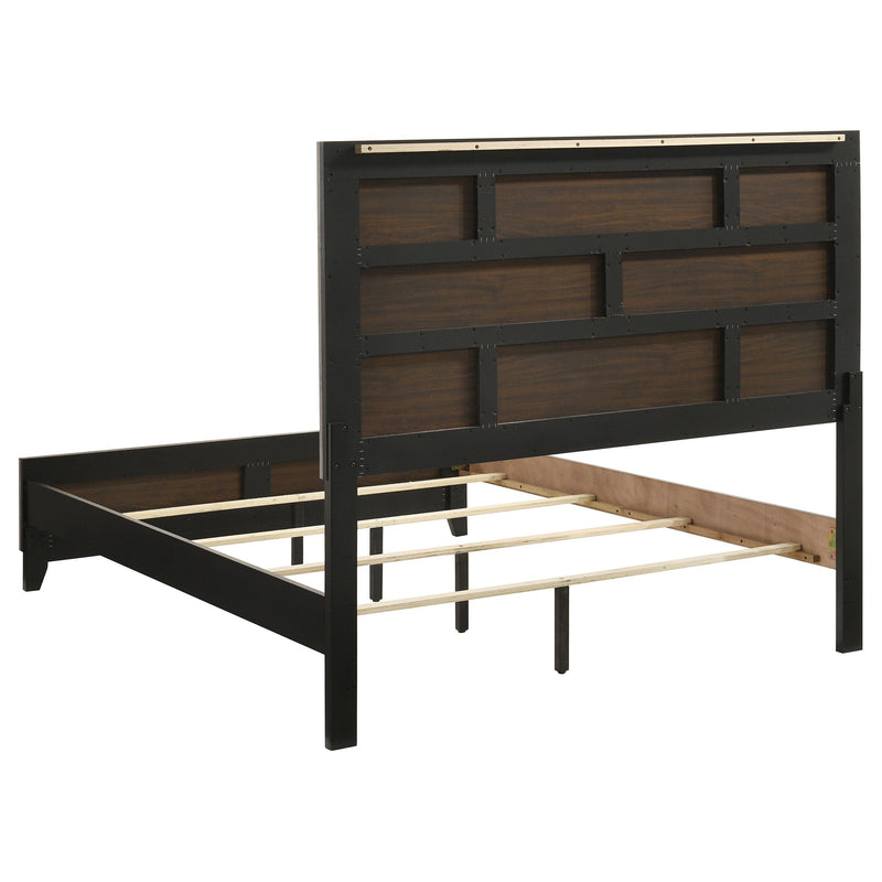 Valen Wood Queen Panel Bed Light Taupe - 215911Q