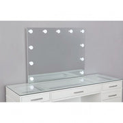 Valentina Luminous White Vanity Set - FOA-DK5682WH-PK