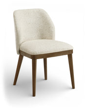 Valeo Linen Textured Fabric Upholstered Dining Chair in Beige, Set of 2 - 88082Beige-C