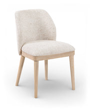 Valeo Linen Textured Fabric Upholstered Dining Chair in Beige, Set of 2 - 88083Beige-C