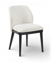 Valeo Linen Textured Fabric Upholstered Dining Chair in Cream, Set of 2 - 88084Cream-C