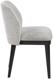 Valeo Linen Textured Fabric Upholstered Dining Chair in Grey, Set of 2 - 88084Grey-C