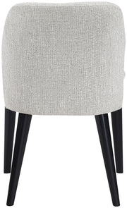 Valeo Linen Textured Fabric Upholstered Dining Chair in Grey, Set of 2 - 88084Grey-C