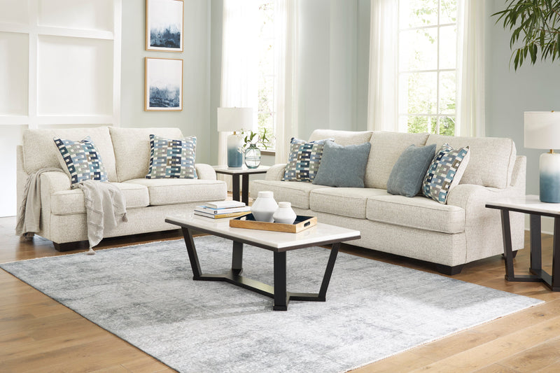 Valerano Parchment Living Room Set - Gate FurnitureLiving Room Set