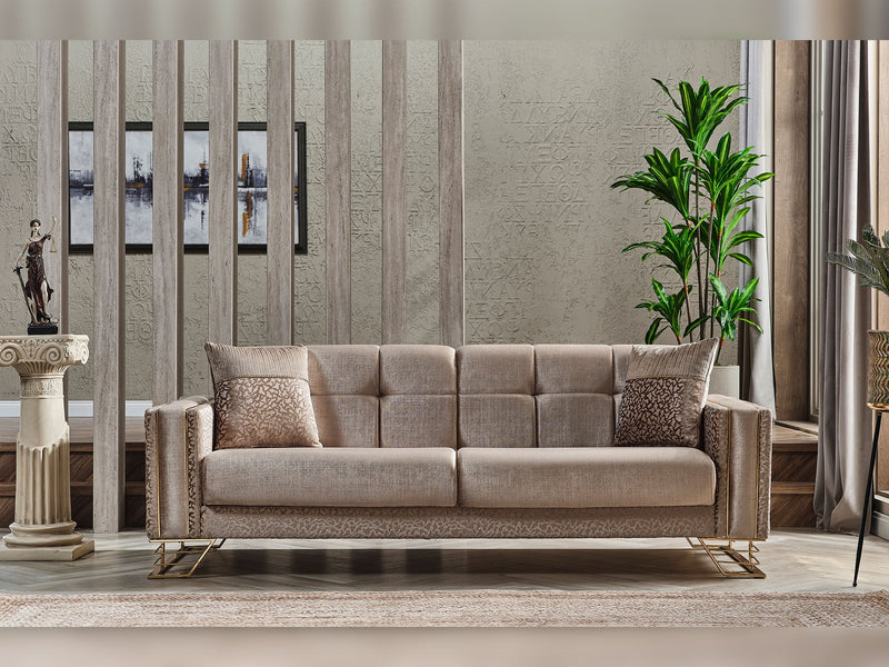 Valero 3-pieces (Sofa & Loveseat & Chair) Livingroom in Beige - 200-SER-VAL-STAR240-321