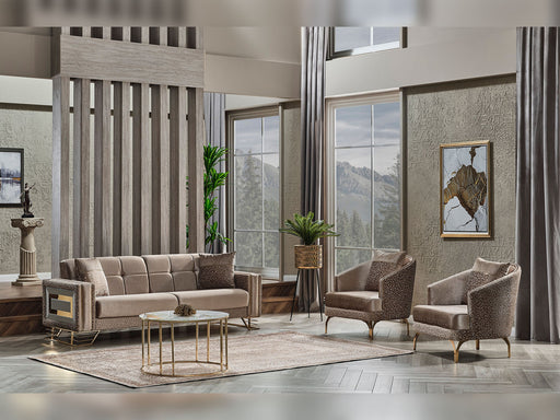 Valero 3-pieces (Sofa & Loveseat & Chair) Livingroom in Beige - 200-SER-VAL-STAR240-321