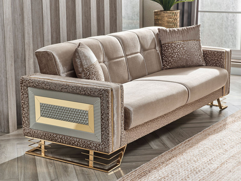 Valero 3-pieces (Sofa & Loveseat & Chair) Livingroom in Beige - 200-SER-VAL-STAR240-321