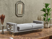 Valero 3-pieces (Sofa & Loveseat & Chair) Livingroom in Light Grey - 200-SER-VAL-STAR244-321