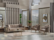 Valero 3-pieces (Sofa & Loveseat & Chair) Livingroom in Light Grey - 200-SER-VAL-STAR244-321